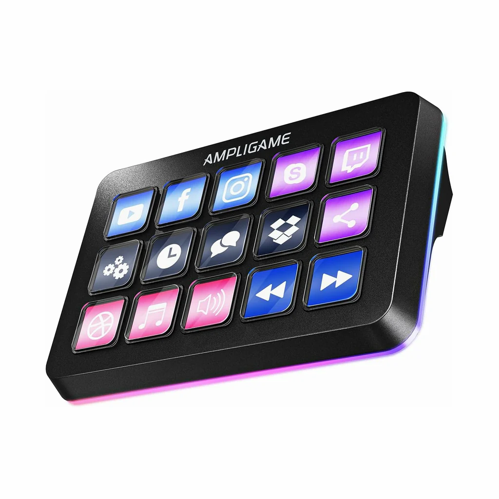Fifine Ampligame D6 Control Pad With 15 Customized Keys And Software For Streaming Fifine Ampligame D6 Control Pad With 15 Customized Keys And Software For Streaming